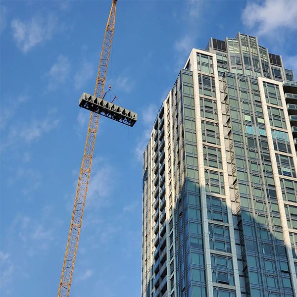 Chiller Replacement Crane Pick Bravern Bellevue Washington