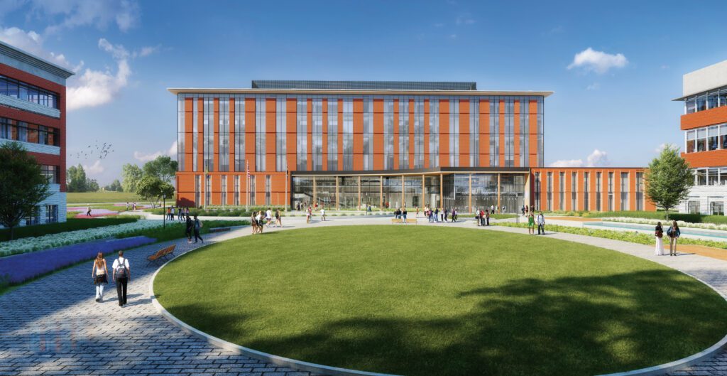 Project Rendering of Clackamas County Circuit Courthouse provided by DLR Architects